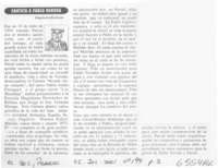 Cantata a Pablo Neruda  [artículo] Dagoberto Escárate.