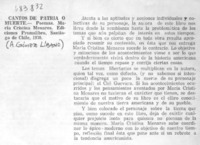 Cantos de patria o muerte