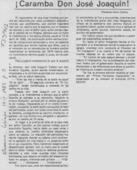Caramba don José Joaquín!