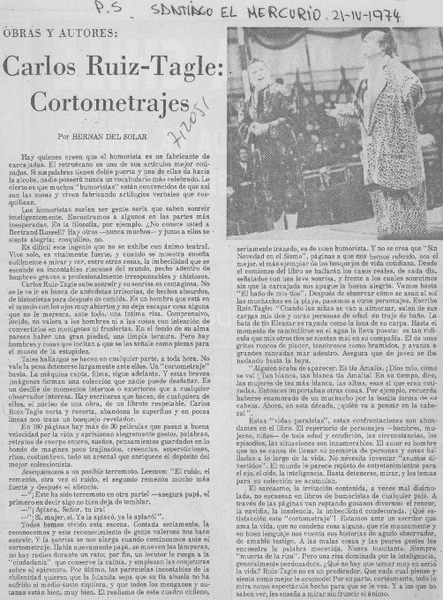 Carlos Ruiz-Tagle: cortometrajes