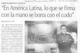 "En América Latina, lo que se firma con la mano se borra con el codo"