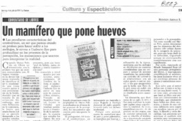 Un mamífero que pone huevos