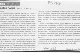 González Vera  [artículo] Alberto Arraño.