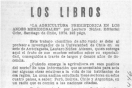 La agricultura prehistórica en Los Andes meridionales