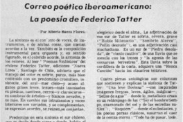 La poesía de Federico Tatter