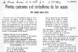 Poetas curicanos y el simbolismo de las aguas  [artículo] Samuel Baeza Reyes.