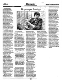 De paso por Santiago