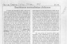 Escritores normalistas chilenos  [artículo] Miguel Angel Díaz