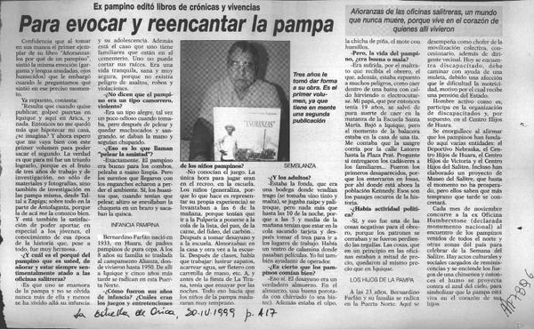 Para evocar y reencantar la pampa