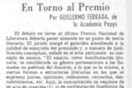 En torno al premio