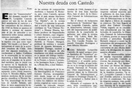 Nuestra deuda con Castedo