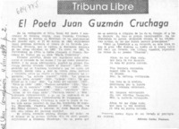 El poeta Juan Guzmán Cruchaga