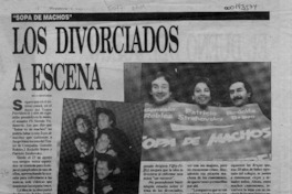 Los divorciados a escena  [artículo] Willy Nikiforos.