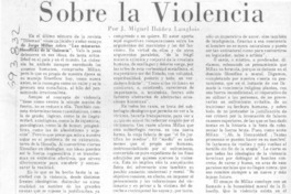 Sobre la violencia