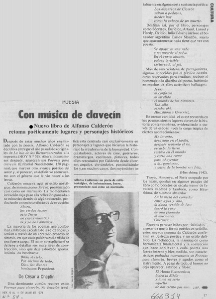 Con música de clavecín