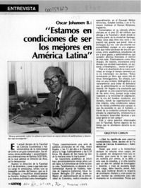 "Estamos en condiciones de ser los mejores en América Latina"  [artículo].