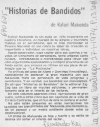 Historias de bandidos