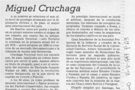 Miguel Cruchaga  [artículo] Miguel Laborde.
