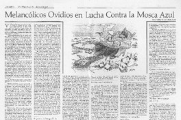 Melancólicos ovidios en lucha contra la mosca azul