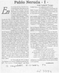 Pablo Neruda I