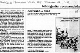 Contando a Chile  [artículo] Hernán Márquez Huerta.