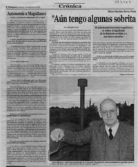 "Aún tengo algunas sobritas para los próximos años" (entrevista)