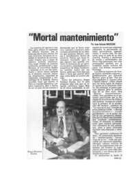 "Mortal mantenimiento"