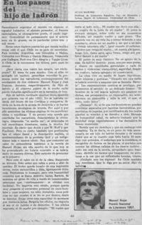 En los pasos del hijo de ladrón