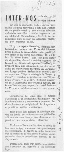 Inter - Nos  [artículo] Enrique Neiman.