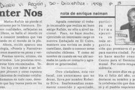 Inter Nos  [artículo] Enrique Neiman.