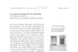 La vida privada de los árboles