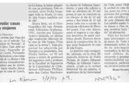 Neruda, casas y mujeres