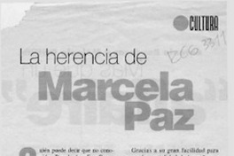 La herencia de Marcela Paz