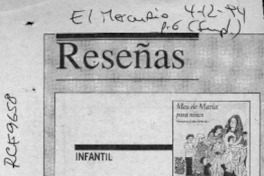 Mes de María para niños  [artículo] Hermógenes Pérez de Arce.
