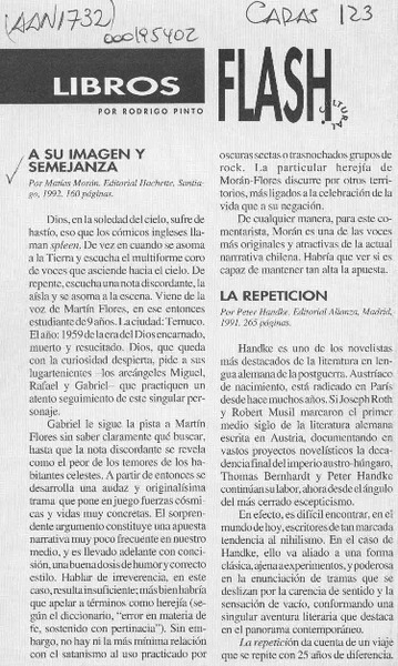 A su imagen y semejanza  [artículo] Rodrigo Pinto.