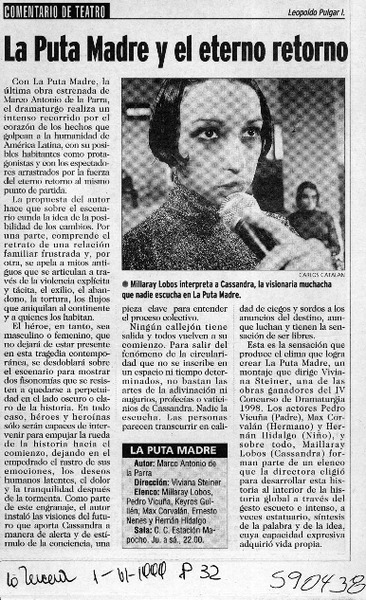 La Puta Madre y el eterno retorno  [artículo] Leopoldo Pulgar