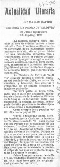 Ventura de Pedro de Valdivia