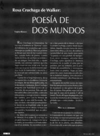 Poesía de dos mundos  [artículo] Virginia Rioseco