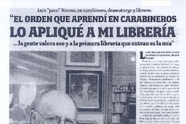 "El orden que aprendí en carabineros lo apliqué a mi librería" (entrevista)