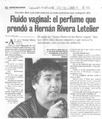 Fluido vaginal: el perfume que prendó a Hernán Rivera Letelier [entrevista]