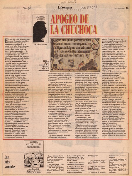 Apogeo de la chuchoca