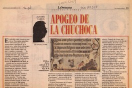 Apogeo de la chuchoca