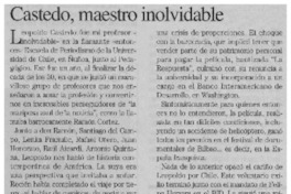 Castedo, maestro inolvidable