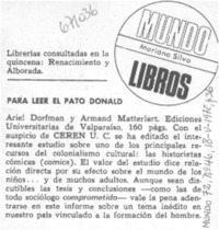 Para leer el pato Donald