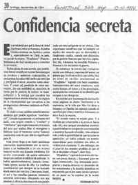 Confidencia secreta