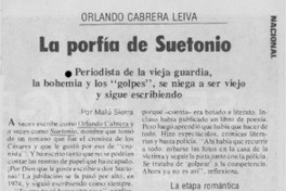 La porfía de Suetonio