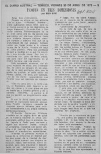 Picotón en tres dimensiones  [artículo] Ego Sum.