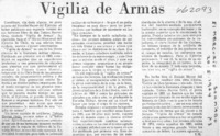 Vigilia de armas  [artículo] T. M.