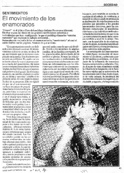 El Movimiento de los enamorados.