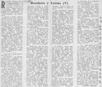 Hombres y letras